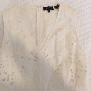 Theory White Lace Sheath - 4